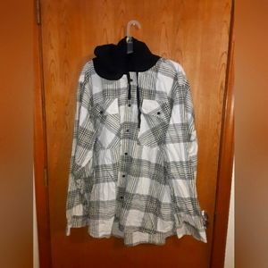 Button up hoodie